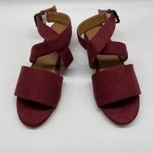 XYD Women Open Toe Ankle Straps Low Heel Sandals